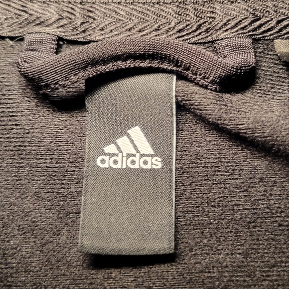 Adidas Mens Iconic Black 3 White Stripes Warm Up Track Jacket Size XL Athletic - Picture 6 of 13